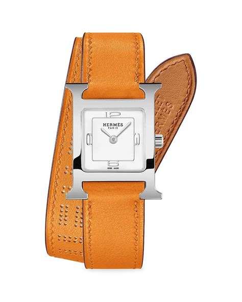 double strap watch hermes|hermes double wrap watch band.